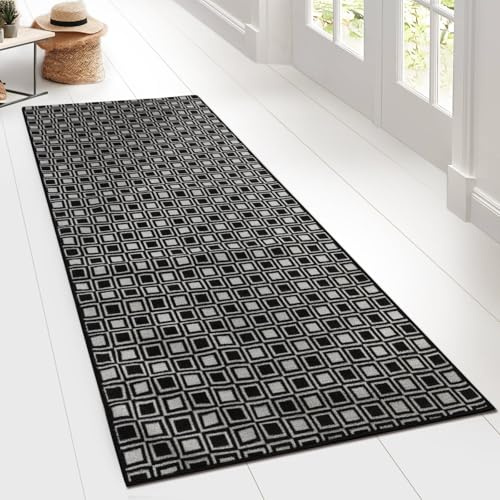 Floordirekt Teppichläufer Naas - Läufer für Küche, Flur & Wohnraum - Feinschlingen Teppich - rutschfest & antistatisch - Küchenläufer Flurteppich Flurläufer (80 x 150 cm)
