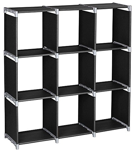 Alightup Etagere Cube Meuble de Rangement Ouvert Étagère de Rangement à 9 Compartiments Bibliothèque Tour de Rangement Plastique étagère à Livres Etagere Escalier Cube Modulable pour Salon et Bureau