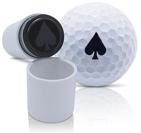 SWVL Sports Golfball-Stempelmarker, Pik-Ass-Emoji