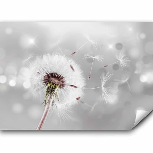 murando - Fototapete Premium-Vlies Pusteblumen, 450x315 cm, Schlafzimmer | Premium-Vliesstoff, Full HD Druck, hochwertige Verarbeitung fürs Wohnzimmer, schnelle Montage, lichtbeständig, geruchsfrei