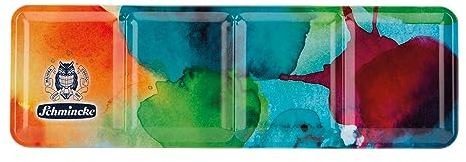 Schmincke - Akademie® AQUARELL, 12 x 1/2 Näpfchen, 75 782 097, Metallkasten, Malset, feinste Aquarellfarben