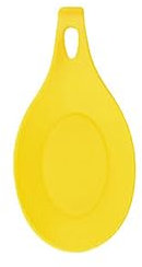 Guangcailun Porta Cucchiaio Vassoio Cucchiaio Stoviglie Piatto Multicolore Resilienza Flessibile Senza sbavature Accessori per la casa Gadget da Cucina, Giallo