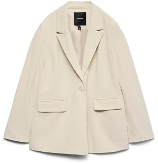 VERO MODA Damen Vmnora Ls Loose Corduroy Blazer, Birch, S