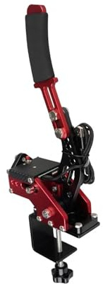 KANGYEBAIHUODIAN Universal Racing Spiel USB Handbremse & Befestigungs Klemme Halterung Fit for Logitech G920 PC Alle Lenkrad Verfügbar Fit for XBOX1 XSS XSX (Color : Red)