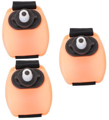VANZACK 3pièces Bouteille Sport Portable Avec Élastique Pour Poignet Gourde Multifonctionnelle Pour Course Fitness Activités Plein Air Semi-transparent