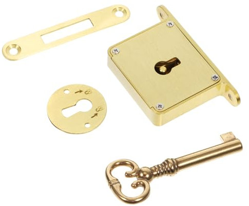 MOLUCKFU Schubladenschloss Aus Messing Für Schreibtisch Schrank Quadratisches Schloss Mit Schlüssel Nockenschloss Für Sicherheitsschloss Möbelschloss Robustes Design