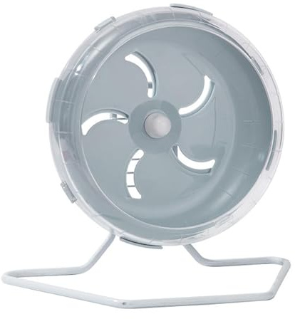 Jeeone Silent Hamster Wheel 7 inch, Hamster Exercise Wheel, Height-Adjustable Hamster Wheel Cage Accessories, Hamster Running Toys Small Animals Exercise Wheels (Blue)