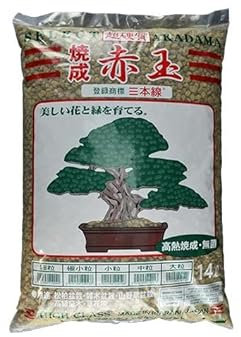 Akadama hard quality Iwamoto cotta (Baked) tripla banda rossa 5/10 mm (c.ca 10 kg - 14 lt), per bonsai