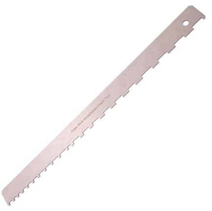Gitarre Straight Edges Gitarre Hals Gekerbter Herrscher Werkzeug Gitarrenhals Lineal Luthier Tool Edelstahl Gitarre Hals Gekerbter Herrscher Gitarrenhals Lineal