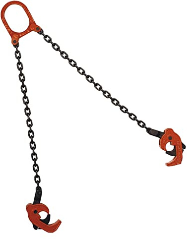 TIKATARER Cadena de Elevación con 2 Ganchos para Bidones, Cadena de Elevación para Bidones, Cadena de Elevación para Bidones, Robusta, Segura, Práctica, Estable, industrial. (0.5T)