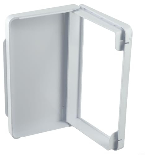 SiSinkal wasserdichte Wandschalter-Abdeckung für Typ 86, Doppelsteckdose, Badezimmer, Küche, Schlafzimmer, Outdoor, dünnes PC-Material, 20,5 x 12,5 x 2 cm (weiß)
