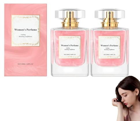 Forever Love Luxus Eau de Parfum | Intenso aroma floral y afrutado con rosa, jazmín, pera y vainilla | Fragancia femenina de larga duración | Frasco elegante | Regalo para mujeres (2 unidades)