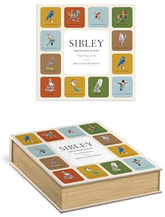 Sibley Backyard Birds Matching Game: A Memory Game with 20 Matching Pairs for Children