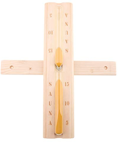 Tubayia 15 Minuten Holz Sanduhr Stundenglas Zeitschaltuhr Timer für Sauna Raum Zubehör