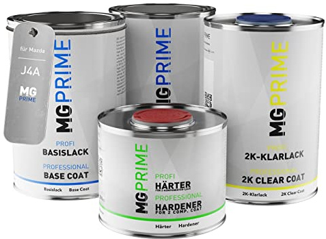 MG PRIME Autolack Dose Set für Mazda J4A Passion Rose Mica Grundlack Basislack 2K Klarlack Härter spritzfertig 3,5L