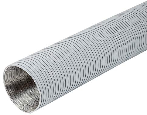 Ø 120mm Länge 1.5 meter Weiß Alu Flexrohr - Alurohr Flexschlauch Schlauch Aluflexschlauch Flex-Schlauch Lüftungsrohr