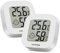 Vaikby Mini Digital Thermometer Hygrometer innen 2 Stück, raumthermometer zimmerthermometer temperatur und luftfeuchtigkeitsmesser, Hochgenauer temperatursensor für Gewächshausautos, Home, Office