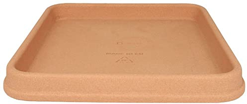 MePla Sottopiatti Venezia – Quadrato – Resistente alle Intemperie – Resistente ai raggi UV – Sottopentola floreale – 27 x 27 – Terracotta