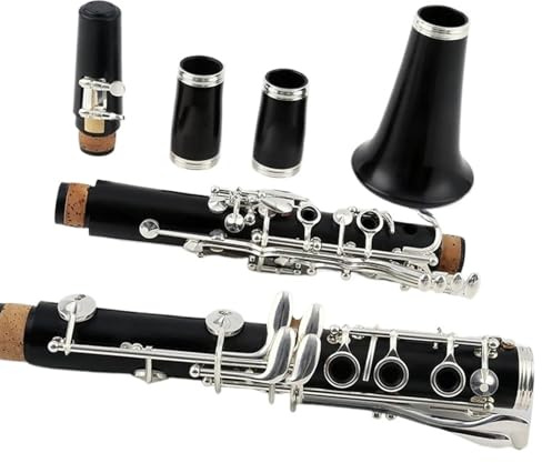 Klarinetten-Set Klarinette, Holz-Ebenholz-Klarinette, Röhre, 17 Tasten, Fallende Melodie, B-Klarinette, Massivholz-Klarinette