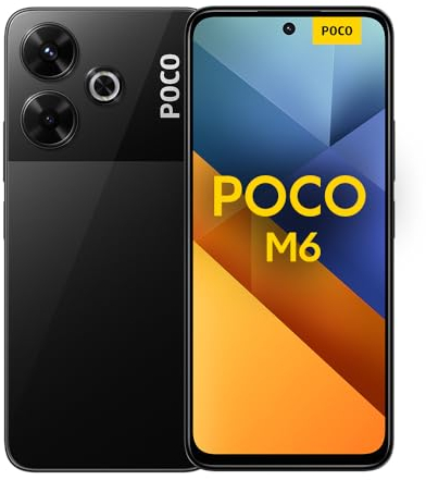 Poco M6 (smartphone), 8GB+256GB, MediaTek Helio G91-Ultra, Display da 6.79'', Camera principale da 108MP, Batteria 5.030mAh, Ricarica veloce da 33W,Nero