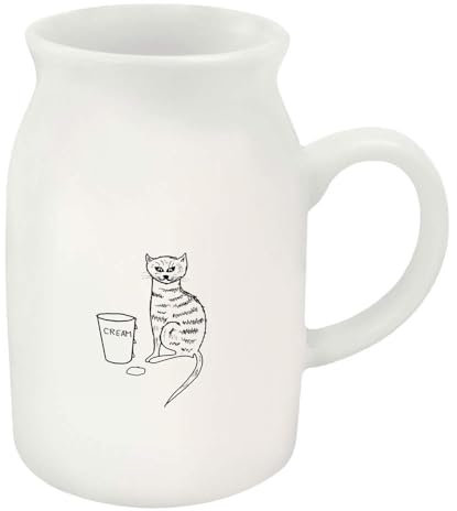 Azeeda 300ml 'A Very Happy Cat' Ceramic Milk Jug (MJ00014389)