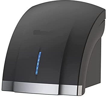 JDSHFEN Asciugamani Elettrico 1800W Asciugamani Elettrico Automatico Display LED Sensore Intelligente Vento Caldo e Freddo Asciugatrice Commerciale a Parete ad Alta,Tipo Nero