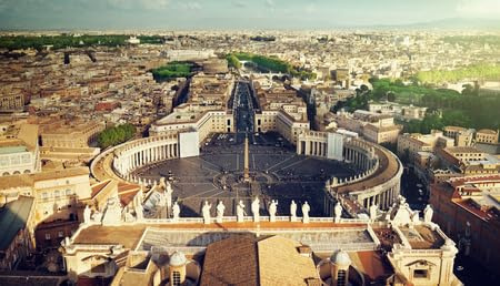 adrium Immagine in legno 50 x 30 cm: Piazza San Pietro Vaticana (30941279)