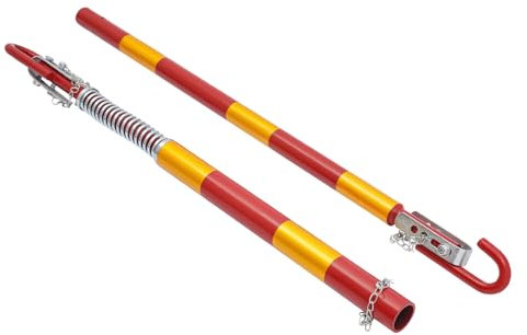 DAOHHFO Barre de remorquage 5T avec amortisseur à ressorts, barre de remorquage de sécurité pour voiture, camionnette, camion, towpole - longueur de remorquage 95 cm + 88 cm, force de traction