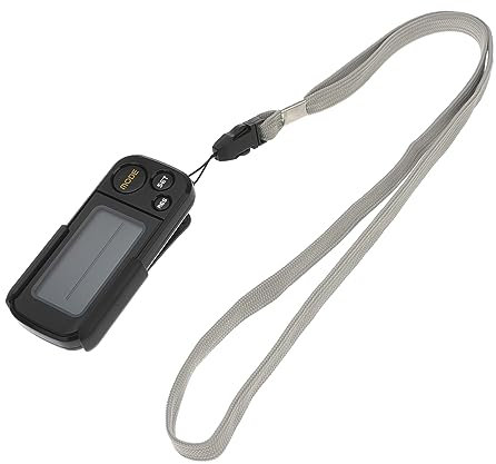 MOBUTOFU Clip-on Digital Pedometer 30-day Memory and Large 3d Screen, Portable Running and Walking Step Counter Stopwatch Function, Black Sports Fitness Accessory for Outdoor Exercise