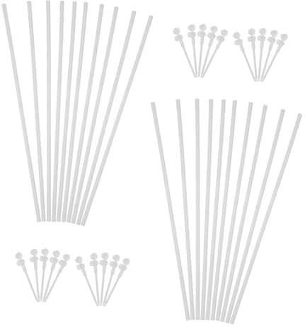 DECHOUS 20satz Kunststoff-windmühlenstäbe Für DIY-projekte Einfache Installation Robuste Windstangen Bastelbedarf Windmühlenaufsatz Blumen-kit Windrad-Komponenten Heimwerker