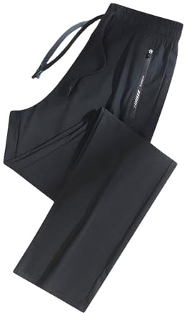 Pantalon de Jogging pour Homme Séchage Rapide​ Sport Pantalon de Survêtement Legers Pants Jogging Airness Large Sweatpants avec Poches Zippée pour Voyage Golf Pas Cher 2026