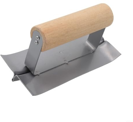 Getdoublerich Cazzuola in acciaio inox per bordi in calcestruzzo e scanalatrice per cemento, set di 2 utensili angolari a 90° per finitura interna/esterna di cartongesso e cartongesso (tipo B)