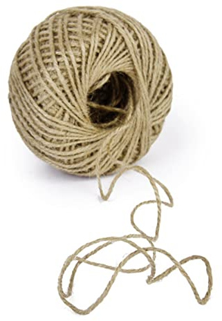 SEWACC Natural Jute Twine Thick Rope for DIY Crafts Gardening Applications Packaging Needs Brown Durable Strand Jute String for Art Projects Photo Displays