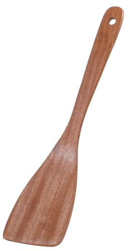 Classicseali 33 cm lång träskrapa för stekpanna, kraschfast trä stekspade