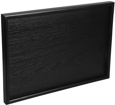 CONGARTENO Plateau Service Bois Rectangulaire Grand Plateau Bois Naturel pour Charcuterie Apéritifs et Desserts Polyvalent pour Cuisine et Restaurant