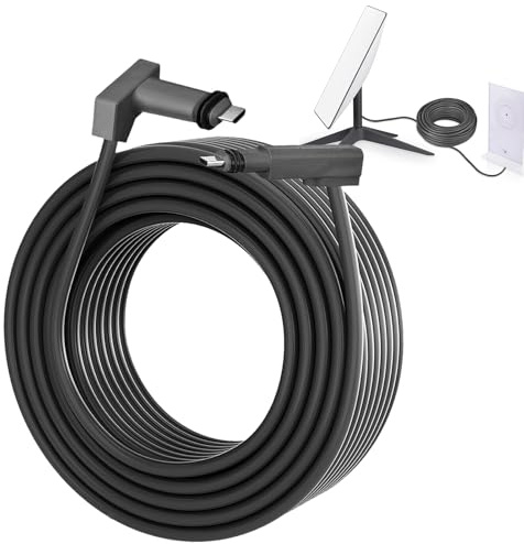 Generisch Cavo satellitare per parabola – Cavo plug and play pronto per la scoperta, cavo di trasmissione ad alta velocità con collegamento stabile | Cavo satellitare per Sky Q HD e Freesat Home Villa