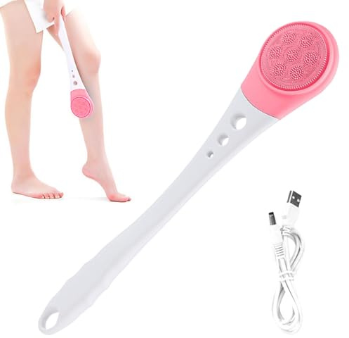 Spazzola Per La Schiena Per Doccia | 3 Velocità Ricaricabile USB Pulitore,Spazzola Per La Pulizia Del Corpo In Doccia,Per Adulti Con Pelle Secca, Sensibile O Grassa, Per Casa, Vasca E