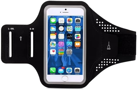 Brazalete deportivo para teléfono móvil, para correr, brazalete deportivo, funda para teléfono móvil, resistente al sudor, pulsera para correr, accesorios para smartphone, hasta 6,5 pulgadas, color