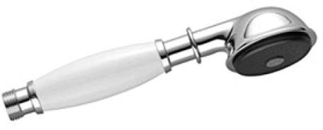 Dornbracht Madison Metall-Handbrause mit Porzellangriff (weiß), 28002970, Farbe: Messing gebürstet - 28002970-28