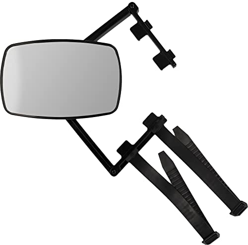 UNITEC 10049 Specchietto retrovisore esterno per camper/roulotte da apporre su specchietto dx/sin, cinghie flessibili