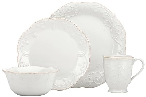 Lenox French Perle 4-Piece Place Setting, 12 ounces