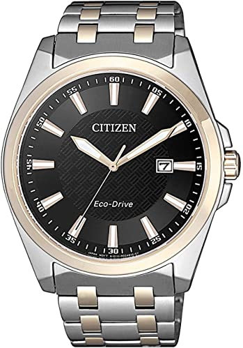 Citizen Orologio Analogo Eco-Drive Uomini con Cinturino in Acciaio inossidabile