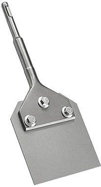SPKLINE 4 Inch Wide SDS-Plus Floor Scraper Tile & Thinset Scaling Chisel SDS-Plus Shank 4 x 10 Thinset Scraper Adhesives Remover Wall Scraper Fits SDS-Plus Rotary Hammers and Chipping Hammer Drills