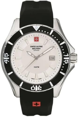 Swiss Alpine Military 7040 Herrenuhr Analog Quarz Silikon