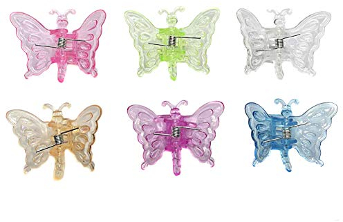 Uposao 30 Stück Orchideen Clips, Garten Clips Kunststoff Pflanze Clips Mini Pflanzenklammern für Tomaten Rosen Gurken Rankpflanzen Gartenorchideen Kletterpflanzen Stengel Unterstützung,Schmetterling