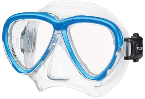 TUSA Intega tauch-Maske schnorchel taucherbrille Profi (Fishtail Blue)
