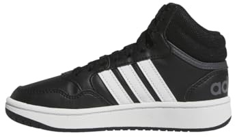 adidas Unisex Kinder Hoops Mid Shoes, Core Black/Cloud White/Grey Six, 37 1/3 EU