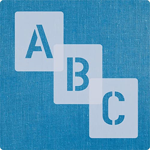 Schablonen Buchstaben groß 10cm hoch • 1 Satz Alphabet A-Z - 26 + 4 Sonderzeichen • Set Nr.04