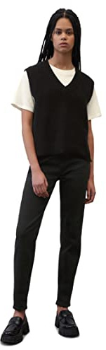 Marc OߴPolo Denim Damen Pullunder aus Bio-Baumwolle ärmellos, Schwarz (Black), M