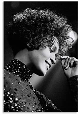 JEYUAN Foto Auf Leinwand 30 * 50cm Senza Cornice Whitney 8 - Whitney Houston Documentario Poster Tela Wall Art Immagini per Camera da letto Wall Art Regali Decor